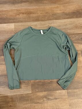 lululemon athletica Sage Green Long-Sleeve Top